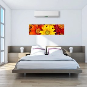 Obraz kwiatów (170x50 cm)