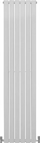 Grzejniki panelowe designerskie, połyskujące, białe, 1800 mm x 420 mm