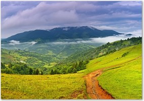 Fotoobraz na ścianę szklany Zielone wzgórza