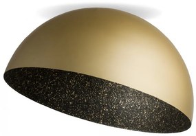 Plafon sufitowy półokrągły - Sfera Sigma złoto- czarna czasza 35, 50, 70, 90 cm