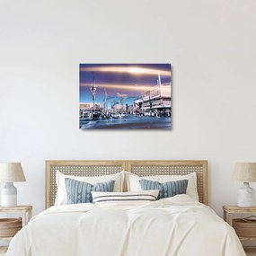 Obraz na szkle - ulica w Las Vegas (70x50 cm)