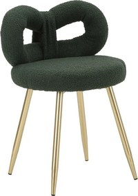 Krzesło Wstążka 2, Zielony, 40x40x67 cm, Kendra Home