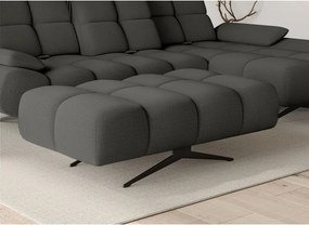 Nowoczesna pufa PRADO Soft Lux w tkaninie CURIO 93 WERSAL
