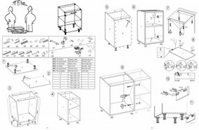 Kuchenna szafka modułowa dolna BELLA D-60/82 kaszmir mat