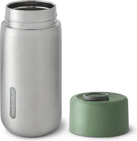 Kubek termiczny ze stali nierdzewnej w kolorze srebra 340 ml – Black + Blum