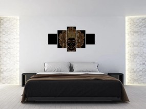 Obraz złotego Buddy (125x70 cm)