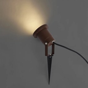 Nowoczesny reflektor rdzawobrązowy IP65 - Basic Rusty