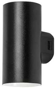 Rabalux 77155 zewnętrzna oprawa ścienna LED Urfa,18W, IP65, czarna, 16 cm