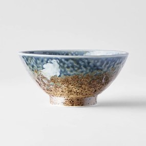 Niebiesko-brązowa ceramiczna miska MIJ Earth &amp; Sky, ø 16 cm
