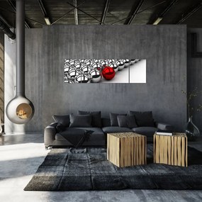 Obraz błyszczących kulek (170x50 cm)