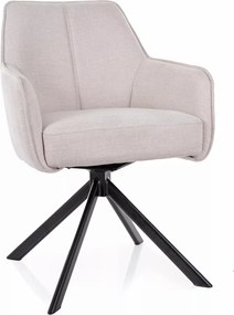 Obrotowe krzesło kubełkowe z lamówką Notti Brego