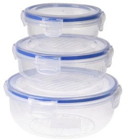 EH Zestaw pojemników plastikowych z pokrywką, 3 szt., 3 rozmiary