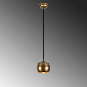 Lampa wisząca w kolorze złota z metalowym kloszem ø 30 cm Berceste – Opviq lights