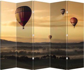 Parawan - Latające balony (210x170 cm)