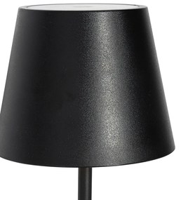 Zewnetrzna Lampa stołowa czarna z wbudowanym ściemniaczem i ładowaniem LED IP54 - Murdock Nowoczesny Oswietlenie zewnetrzne
