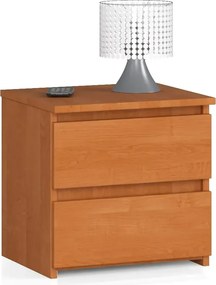 Klasyczna szafka nocna do sypialni olcha L2-N81
