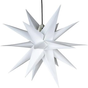 Dekoracja świąteczna - gwiazda 1 LED, 55 cm, biała