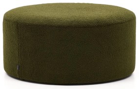 Zielony puf z materiału bouclé Kaeli – Kave Home