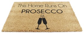 Wycieraczka z włókna kokosowego 40x60 cm This Home Runs On Prosecco – Artsy Doormats