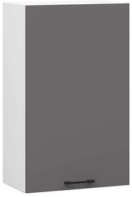 Szara minimalistyczna górna szafka do kuchni - Vivienne 15X 50 cm