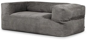 Ciemnoszary sztruksowy worek do siedzenia Sofa MooG – SLOWDOWN