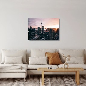 Obraz na szkle - Widok na centrum miasta (70x50 cm)