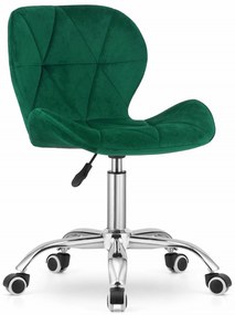 Zielone krzesło biurowe AVOLA VELVET