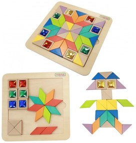 Masterkidz układanka mozaika nauka kolorów i kształtów tangram montessori