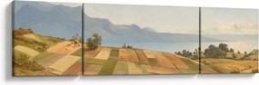 Obraz - Alexandre Calame, Swiss Landscape, reprodukcje (170x50 cm)