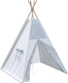 Tipi kolor niebieski tkanina wzorzysta