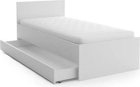 Łóżko ELISA 90 x 200 cm, białe Stelaż: Bez stelaża, Materac: Bez materaca