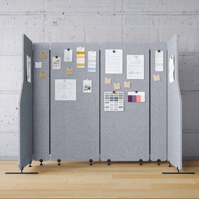 Ścianka działowa akustyczna Sadie, kolor Moon Dust, rozmiar 280/145 cm