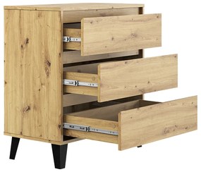 Komoda BOGAN 3S70, dąb Artisan