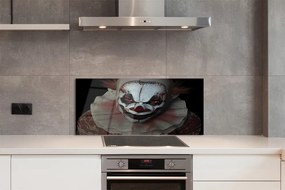 Szklany Panel Straszny Klaun z Koszmaru