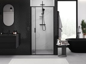 Mexen Exo-F drzwi prysznicowe składane 85 cm, transparent, czarne - 816-085-000-70-00