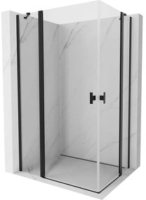 Mexen Mist Duo kabina prysznicowa uchylna 105 x 90 cm, transparent, czarna - 8A4-105-090-70-00