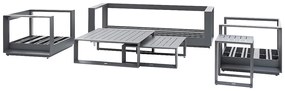 Komplet aluminiowy dla 5 osób MADRID NEW (antracyt)
