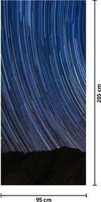 Fototapeta na drzwi - Nocne gwiazdy i niebo (95x205cm)