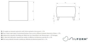 Beżowy podnóżek Miuform Dazzling Daisy