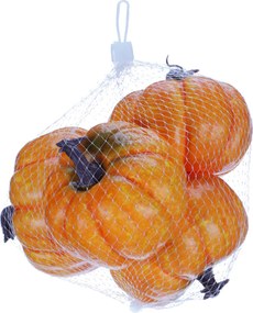 Jesienne dekoracje Zestaw plastikowych dyń 10 x 7 cm, 4 szt.