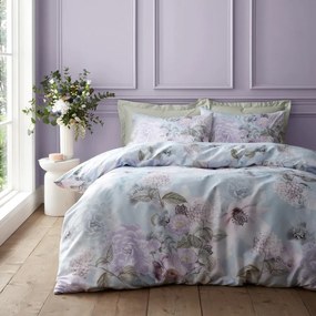 Jasnoniebieska pościel dwuosobowa 230x220 cm Floral Serenity – RHS