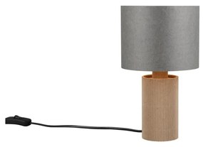 Szaro-beżowa lampa stołowa (wysokość 28 cm) Canio – Trio