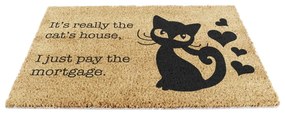 Wycieraczka z włókna kokosowego 40x60 cm It's Really the Cats House – Artsy Doormats