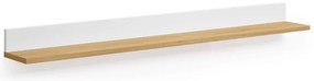 Biało-naturalna półka w dekorze dębu 120 cm Abilen – Kave Home