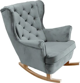 Fotel Relax z Tapicerowanym Siedzeniem i Podłokietnikami, Fotel TV 102x81x95cm Popiel_29859