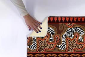 Dywanik łazienkowy Dywanik łazienkowy Afryka Zwierzęta Abstrakcja