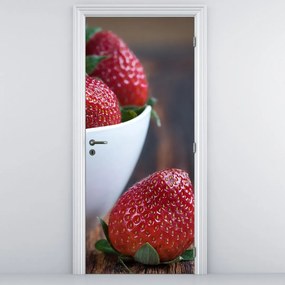 Fototapeta na drzwi - Truskawki (95x205cm)
