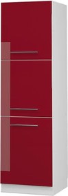 Szafka kuchenna bordowa czerwień wysoki połysk 60x58x206.8 fame-line