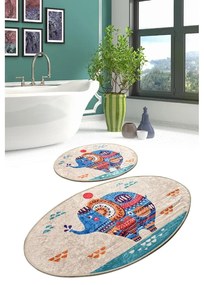 Dywaniki łazienkowe zestaw 2 szt. 60x100 cm Etnic – Foutastic