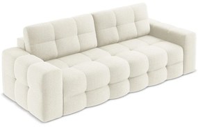 Beżowa rozkładana sofa z materiału bouclé 255 cm Milu – Makamii